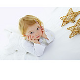   Child, Girl, Bored, Christmas, Offended