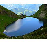   Mountain range, Mountain lake, European alps