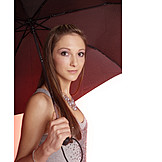   Young woman, Woman, Parasol, Umbrella