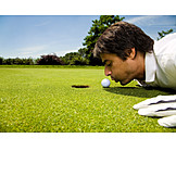   Golf, Blowing, Manipulation, Golfer
