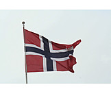   Norwegen, Nationalflagge, Skandinavisches kreuz