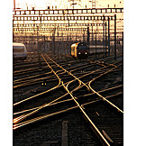   Schienenverkehr, Rangierbahnhof, Gleisanlage