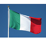   Fahne, Italien, Nationalflagge