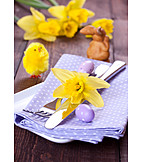   Easter, Table Decoration, Easter Cutlery