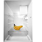   Empty, Banana, Refrigerator