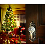   Weihnachten, Bescherung, Heiligabend, Weihnachtsbaum