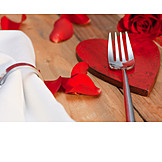   Valentine, Fork, Table Cover