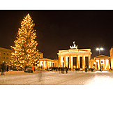   Brandenburger tor, Weihnachtsbaum