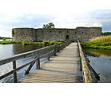   Sweden, Växjö, Castle ruins kronoberg