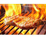   Broiling, Grill, Fire, Beef steak