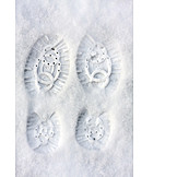   Snow track, Shoeprint