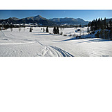   Winter, Trail, Lenggries, Brauneck