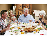   Abendessen, Familienleben, Thanksgiving