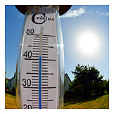   Sommer, Hitze, Thermometer