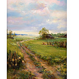   Landschaft, Gemälde
