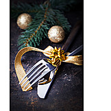   Cutlery, Christmas, Christmas Dinner
