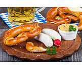   Frühstück, Biergarten, Bayrisch, Weißwurst