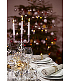   Tischgedeck, Weihnachtsessen, Weihnachtsfeier