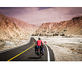   China, Bicycle tour, Road, Karakorum highway