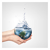   Klimawandel, Wasserverbrauch, Wasserfußabdruck