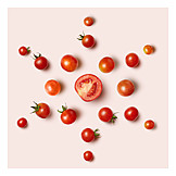   Muster, Tomate, Cherrytomaten