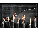   Growth, Hand sign, Statistics, Stock market