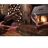   Champagne, Uncork, Advent season