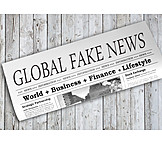   Zeitung, Falschmeldung, Fake news