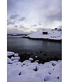   Winterlandschaft, A, Norwegen, Lofoten