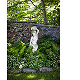   Garten, Statue, Gartengestaltung