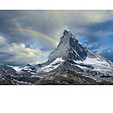   Regenbogen, Matterhorn