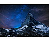   Stars Sky, Matterhorn