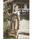   Woman, Bavarian, Traditional clothing