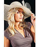   Woman, Elegant, Sun hat