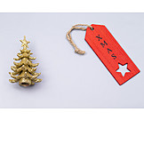   Xmas, Weihnachtsbaum, Etikett
