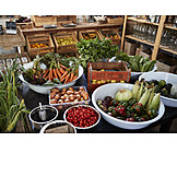   Vegetable, Unpacked, Organic grocery store
