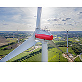   Windenergie, Windrad, Rotorblatt, Windturbine