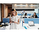   Mobile Communication, Workplace, Staff, Smart Phone