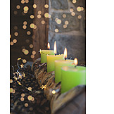   Christmas, Candlelight, Advent candle