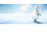   Winter, Ice skate, Snowman