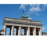   Berlin, Brandenburg gate, Quadriga statue