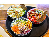   Fischsalat, Bowl, Buddha bowl, Poke