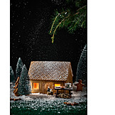   Gingerbread, Christmas decoration, Gingerbread house