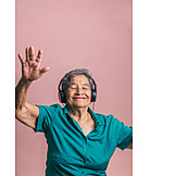   Senior, Dancing, Listening Music