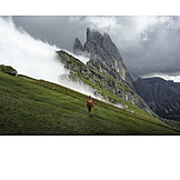   Südtirol, Hang, Bergwanderung