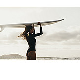   Wetsuit, Surfboard, Surfer