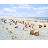   Beach, Beach chair, Baltic sea