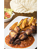   Curry, Indische Küche, Hühnerspieß
