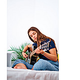   Teenager, Playing Guitar
