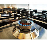   Gas flame, Gas cooker
